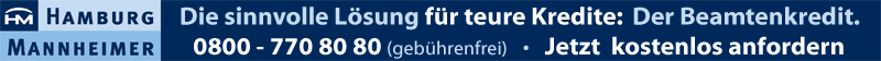 Der Beamtenkredit ist die sinnvolle L&ouml;sung zur Abl&ouml;sung von teuren Krediten